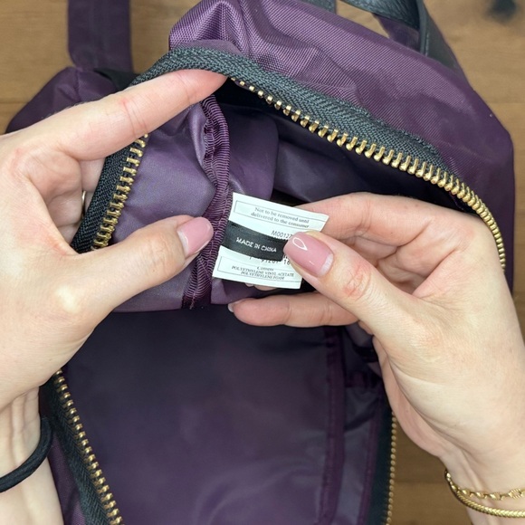 Marc Jacobs Nylon Biker Mini Backpack - Like New - Purple & Black - Picture 7 of 8
